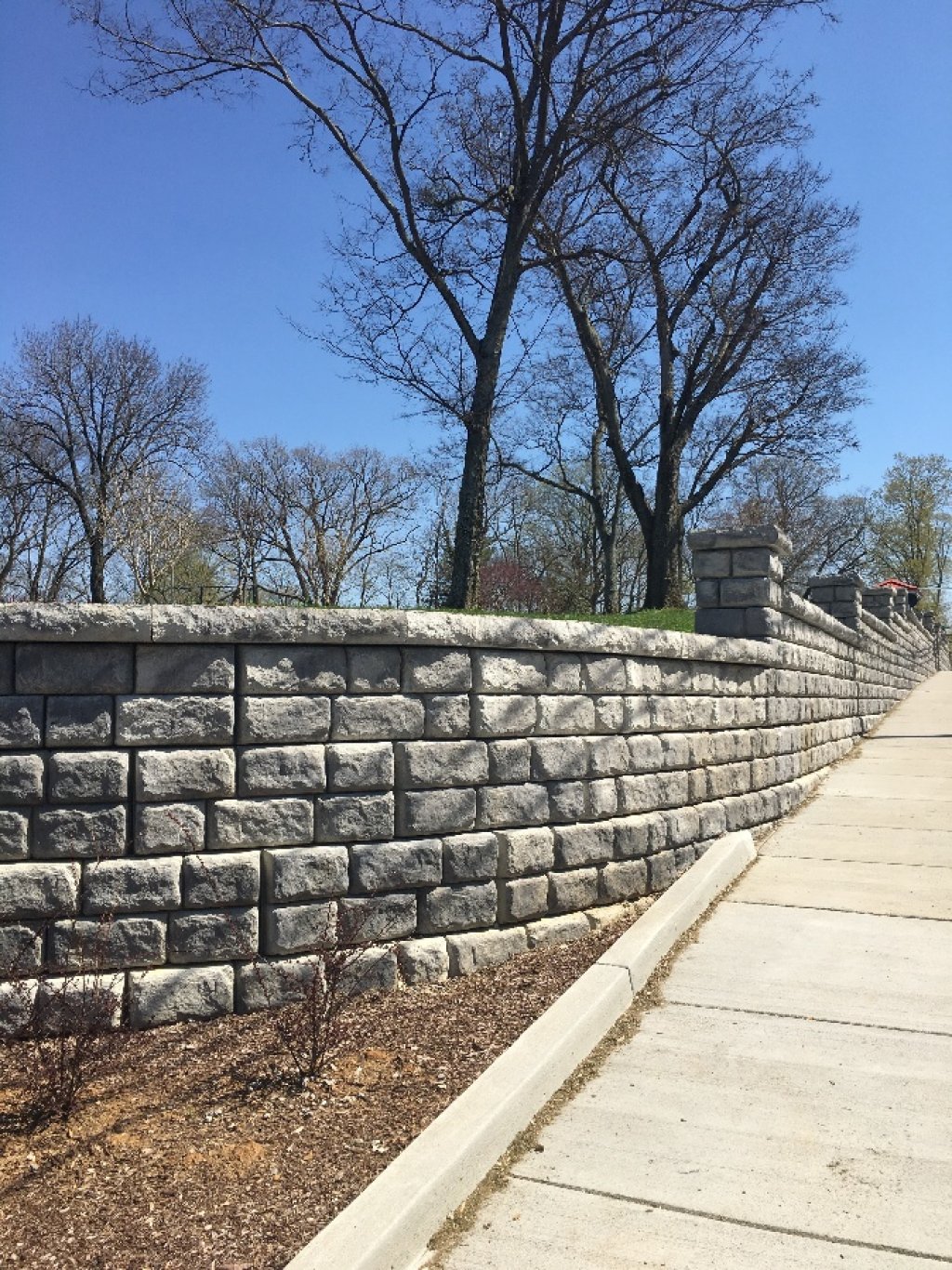 Stone Wall at Reservoir Hill Park