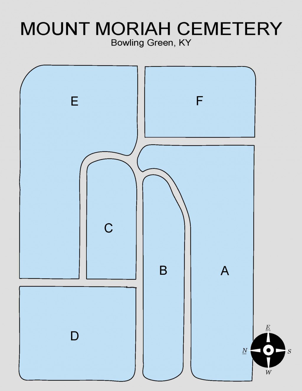 Mt. Moriah Cemetery Map