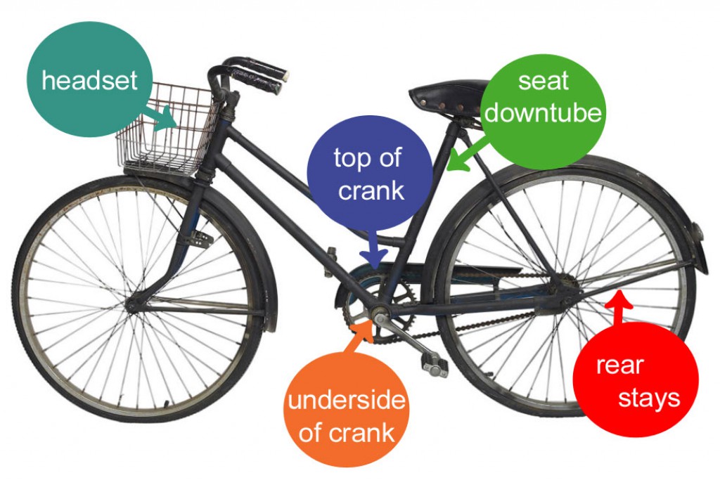 Where to find your bicycle's serial number