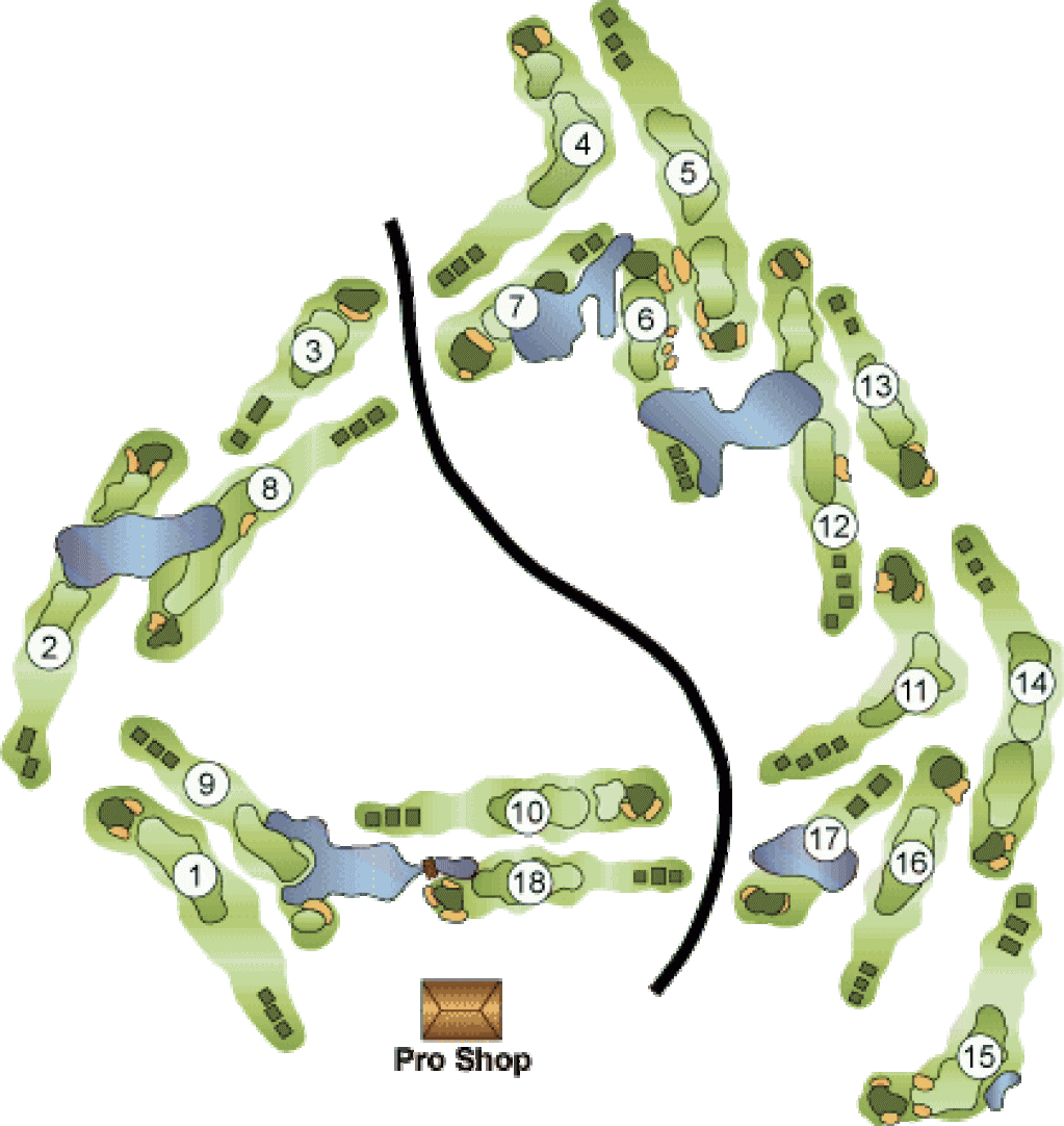 CrossWinds Course Layout Map