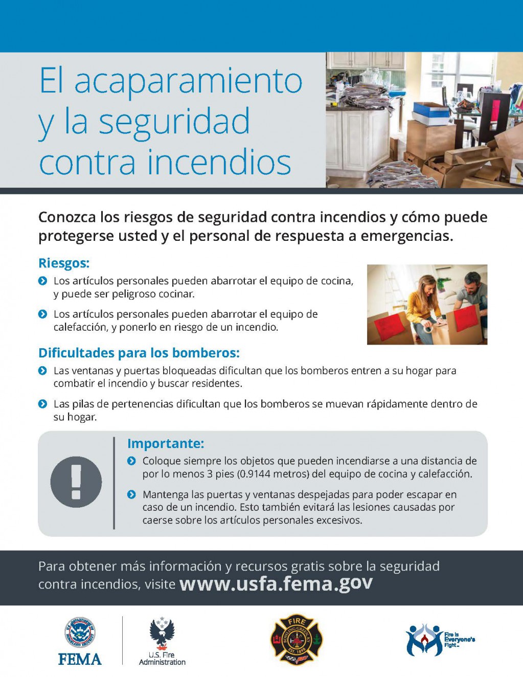 Hoarding and Fire Safety Spanish