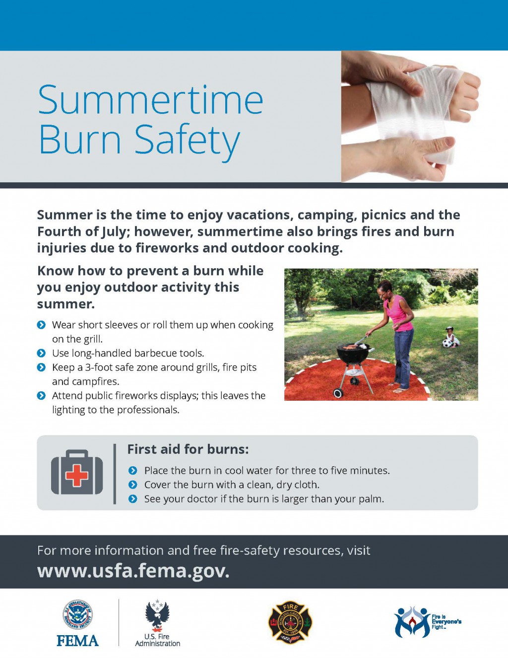 Summertime Burn Safety English