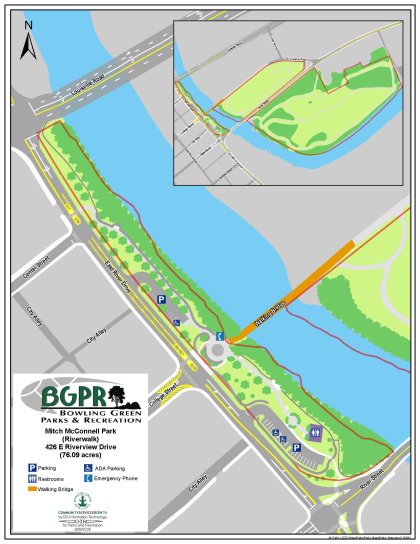 Mitch McConnell Park "Riverwalk" - Mitch McConnell Park "Riverwalk" -: Map