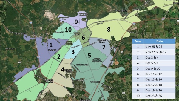 Leaf Pickup Map