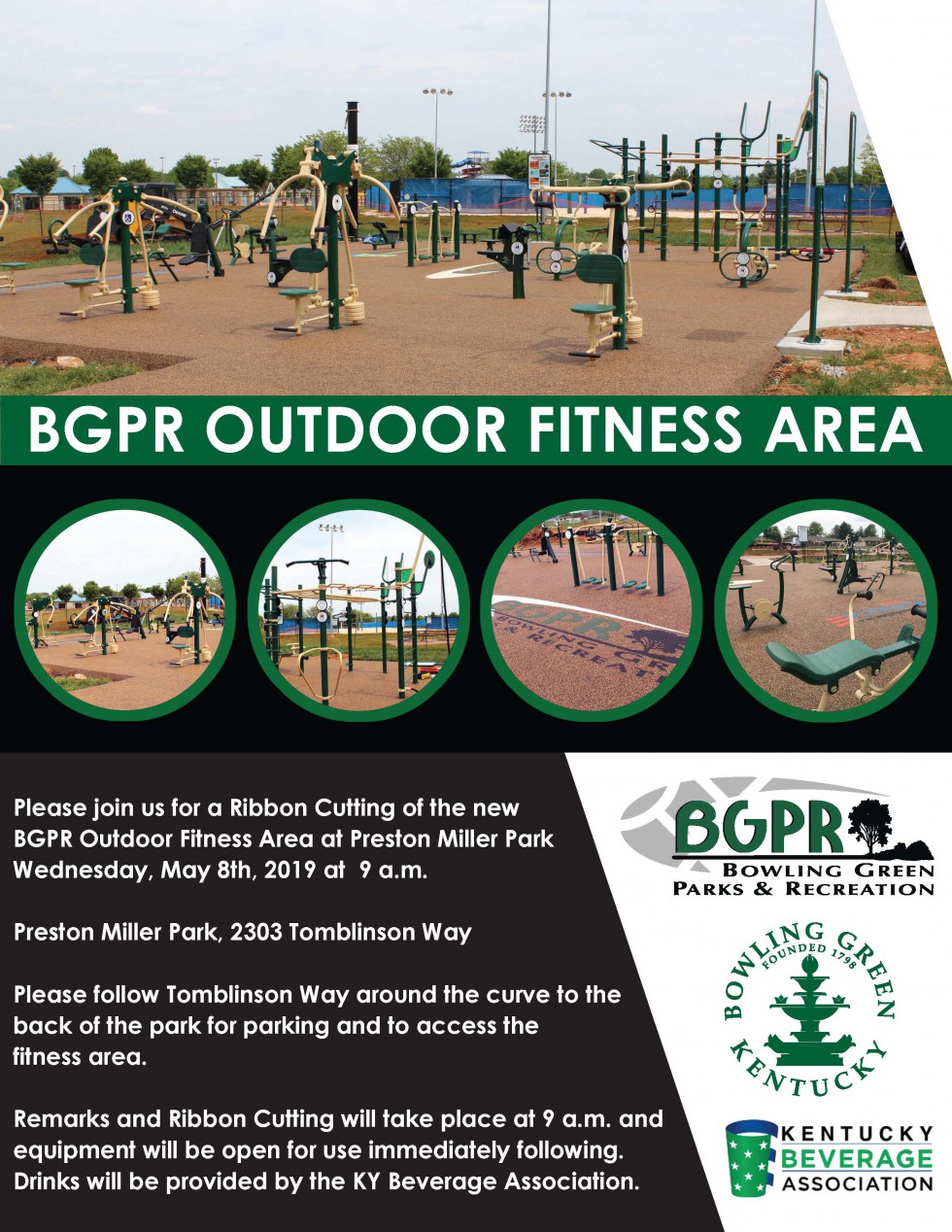City of BG to Hold Ribbon Cutting for Preston Miller Outdoor Fitness Area