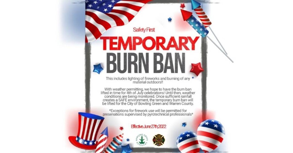 City issues temporary burn ban