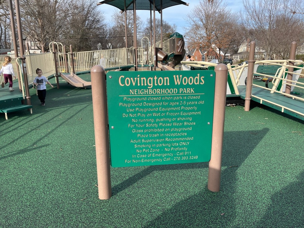 Covington Woods Playground Resurfacing Complete