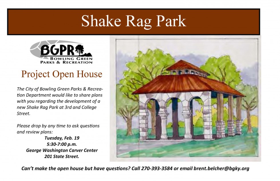 Shake Rag Park Project Open House