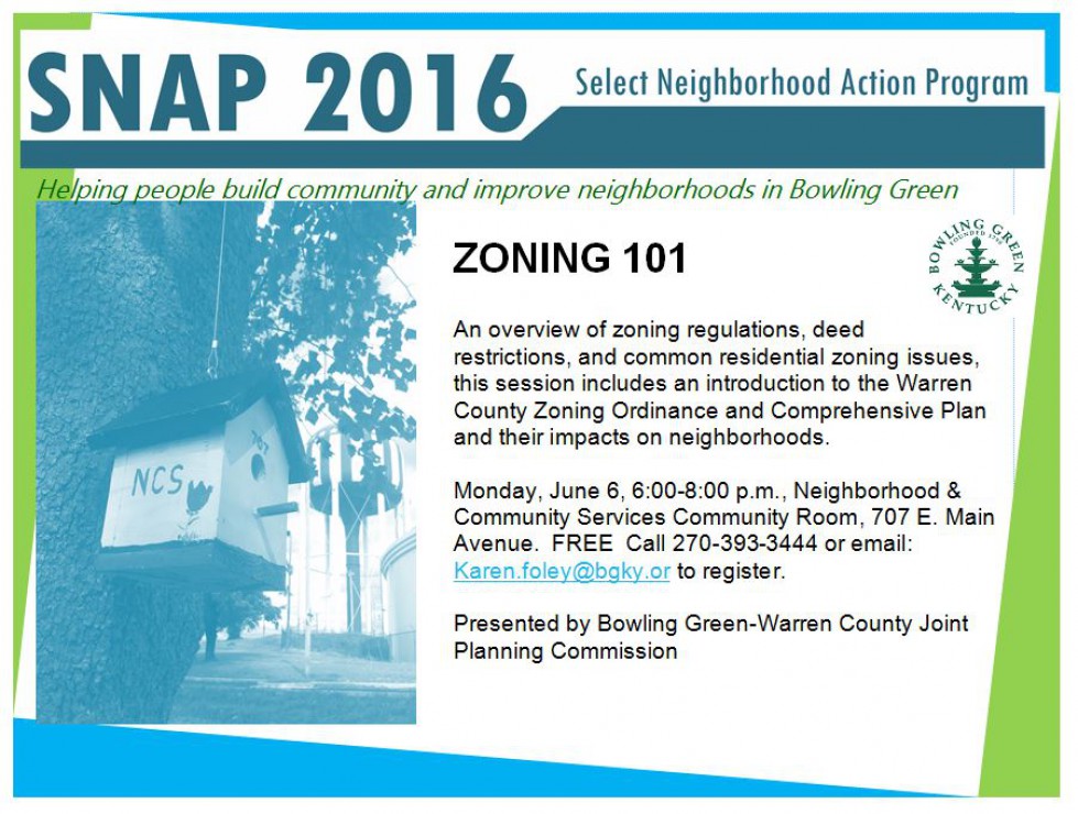 "Zoning 101" Neighborhood University Session Bowling Green, Kentucky