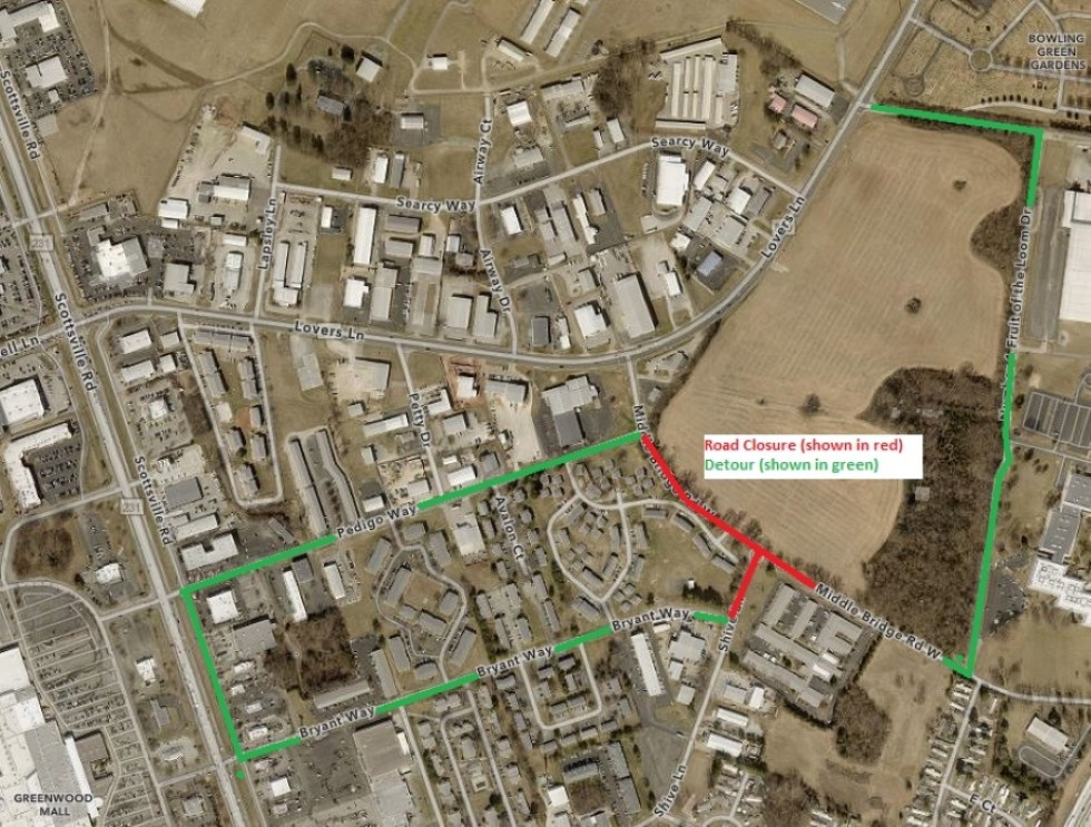 PROYESTOS DE MEJORA DE CARRETERAS Cierres en partes de Ken Bale Boulevard y Middle Bridge Road