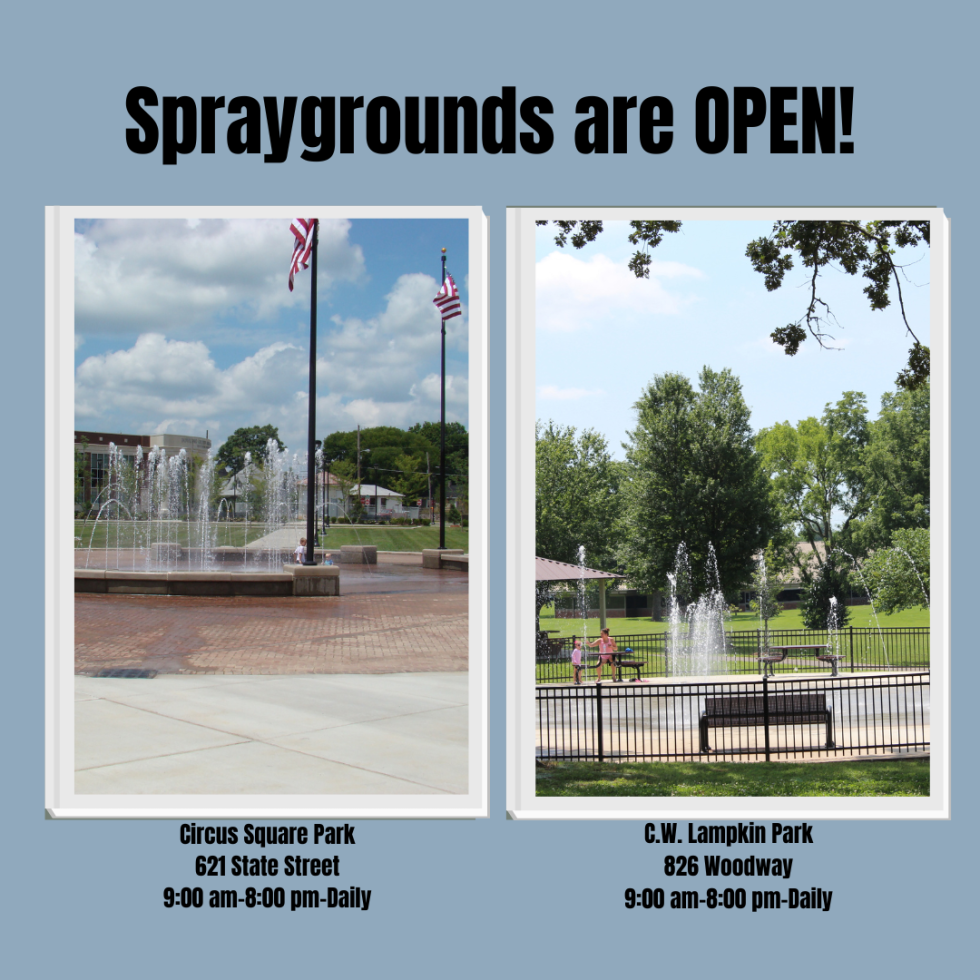 Spraygrounds are open