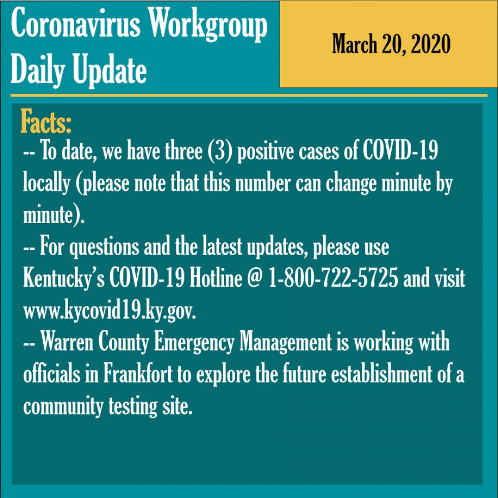 Coronavirus Workgroup Update