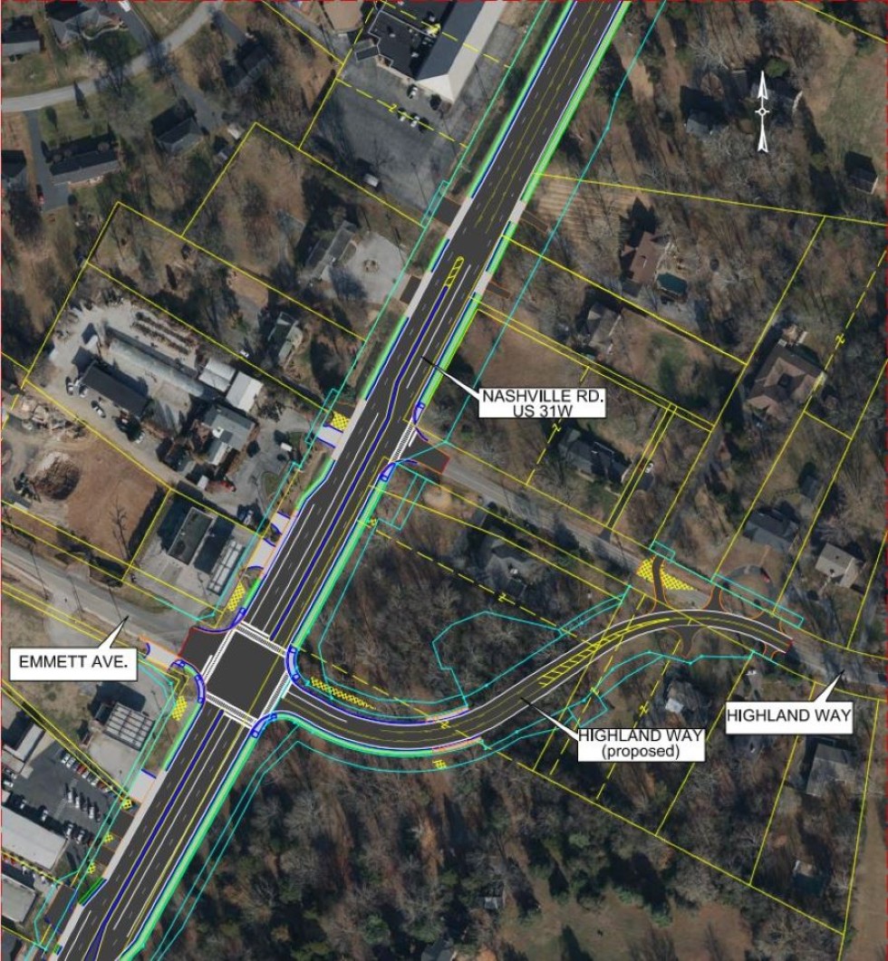 Open House, Survey Regarding Project to Realign Highland Way & Emmett as part of Nashville Road Widening