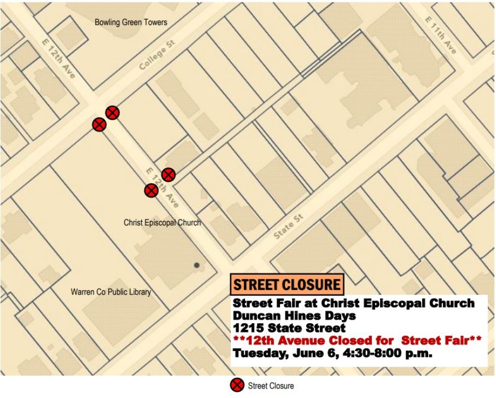 Traffic Impact for June 6 Street Fair on 12th Avenue