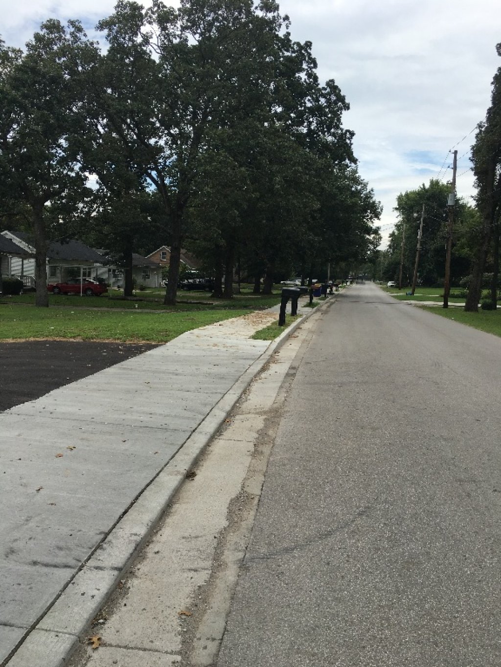 Roadside After Sidewalk Construction