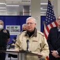 McConnell, Guthrie visit disaster recovery center