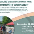 Riverfront Park Community Workshop Set for Sept. 20