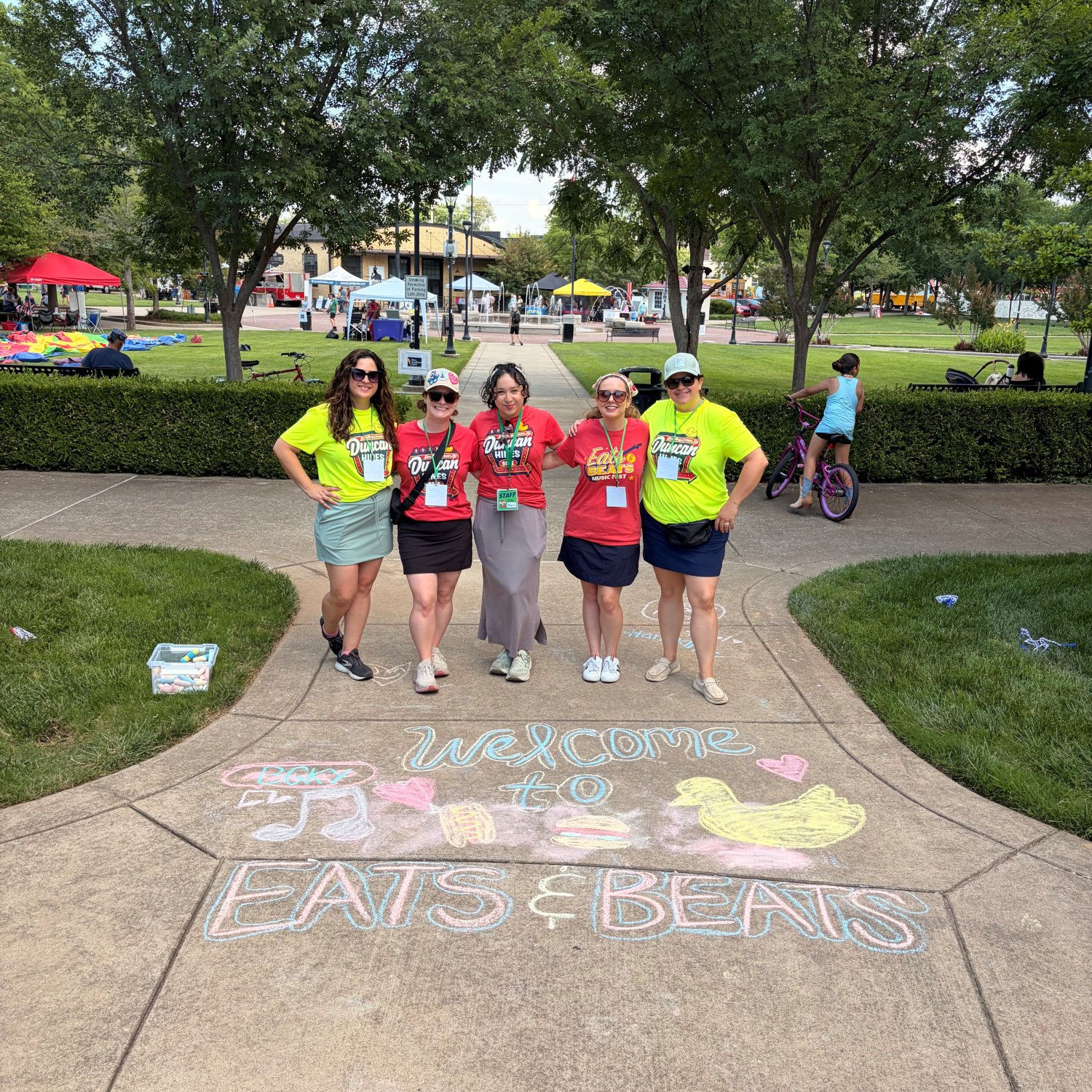 NCS staff at park