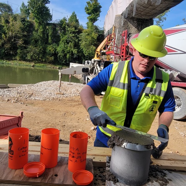 Concrete Testing at College Street Bridge (19 Sep)