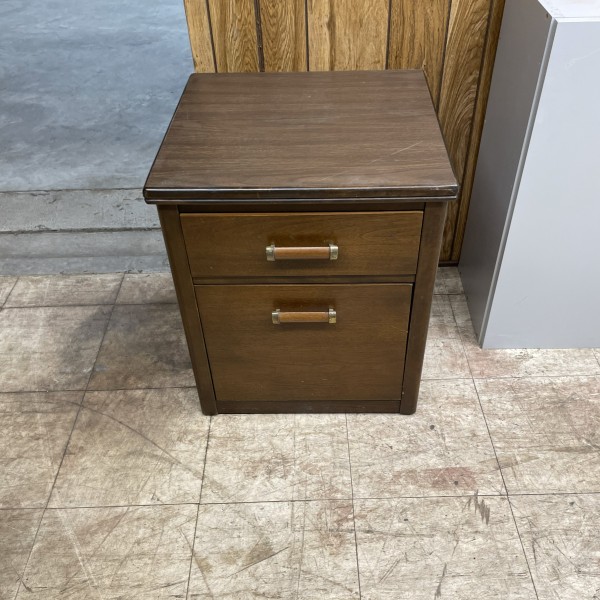 Small Wooden File Cabinet w/ Drawer