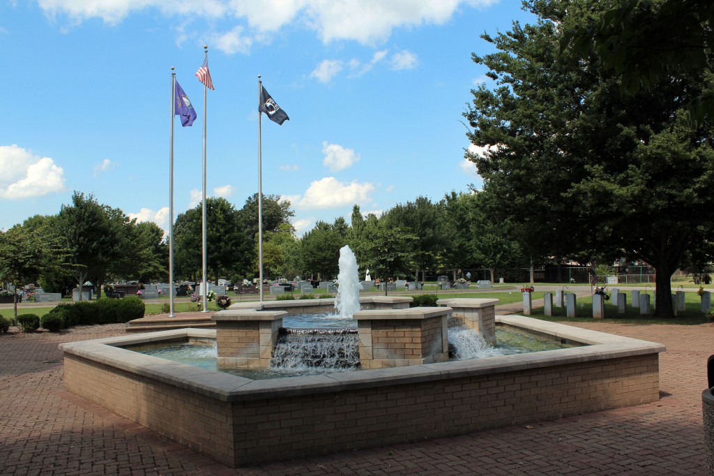 Fairview Cemetery - Fountain at Veteran's Plaza