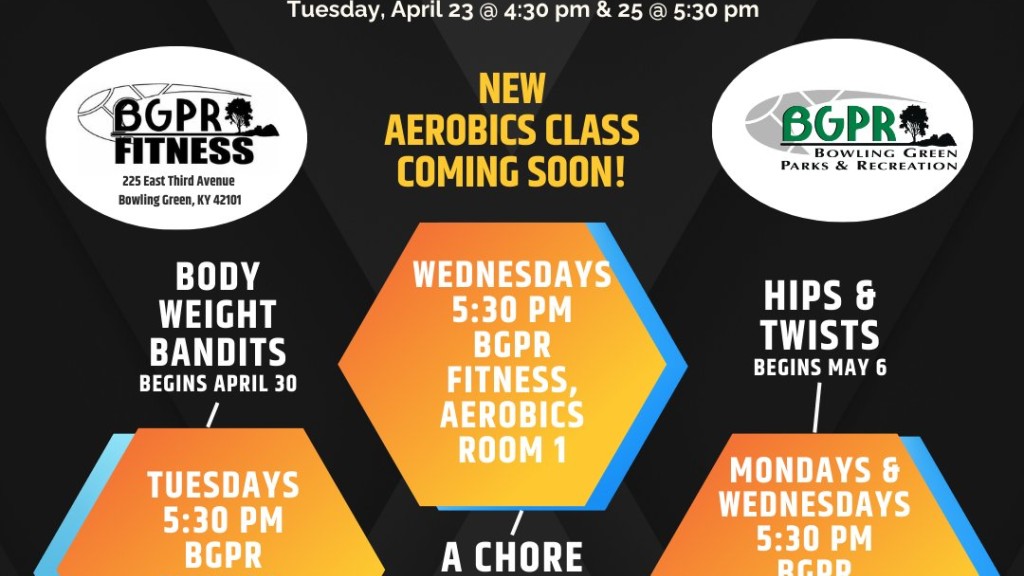Upcoming New Aerobics Classes at Bowling Green Parks and Recreation