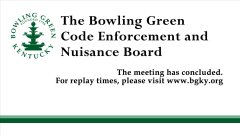 09/22/2026 Code Enforcement and Nuisance Board Meeting