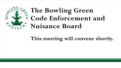01/24/23 Code Enforcement & Nuisance Board Meeting