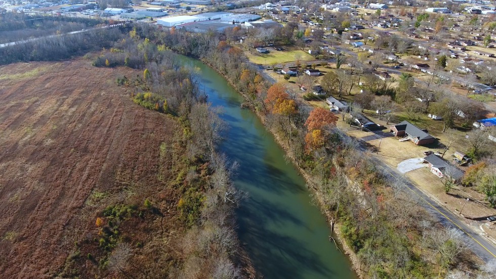 Public Works - Stormwater - Drone Photo of Barren River - 2017