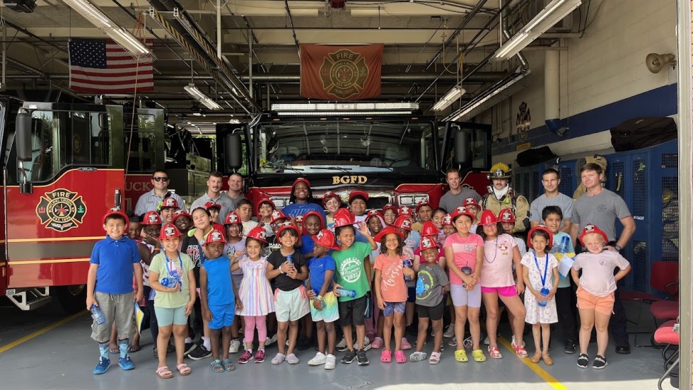 School Kids at Fire Station 1