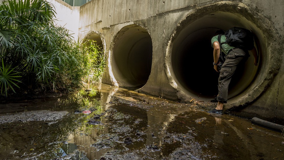 Public Works - Stormwater - Entering Sewer Tunnel - 2017